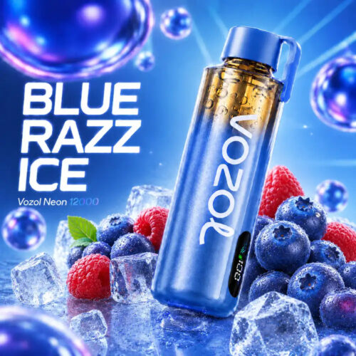 Vozol-Neon-12000-Pro-Blue-Razz-Ice Vozol Vape Neon 12000 Pro - Blue Razz Ice