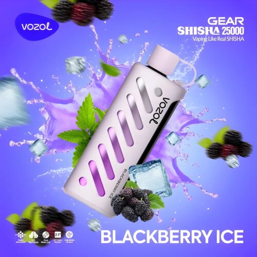 Vozol-Vape-Gear-Shisha-25000-Blackberry-Ice Vozol Vape Gear Shisha 25000 - Blackberry Ice