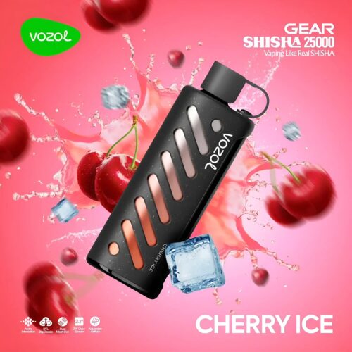 Vozol-Vape-Gear-Shisha-25000-Cherry-Ice Vozol Vape Gear Shisha 25000 - Cherry Ice