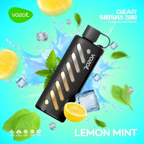 Vozol-Vape-Gear-Shisha-25000-Lemon-Mint Vozol Vape Gear Shisha 25000 - Lemon Mint
