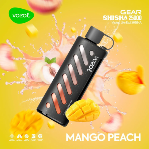 Vozol-Vape-Gear-Shisha-25000-Mango-Peach Vozol Vape Gear Shisha 25000 - Mango Peach
