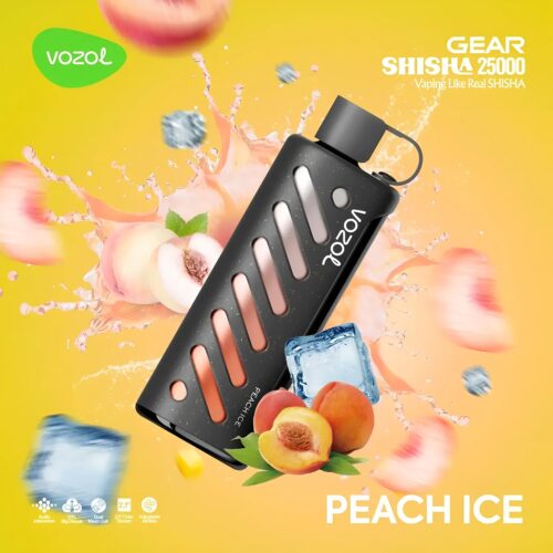 Vozol-Vape-Gear-Shisha-25000-Peach-Ice Vozol Vape Gear Shisha 25000 - Peach Ice