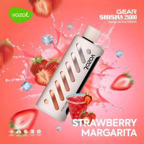 Vozol-Vape-Gear-Shisha-25000-Strawberry-Margarita Vozol Vape Gear Shisha 25000 - Strawberry Margarita