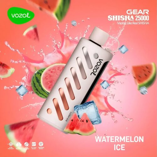 Vozol-Vape-Gear-Shisha-25000-Watermelon-Ice Vozol Vape Gear Shisha 25000 - Lush Ice