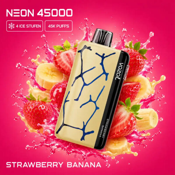 Vozol-Vape-Neon-45000-Strawberry-Banana Vozol Vape Neon 45000