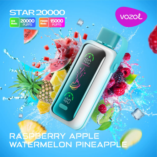 Vozol-Vape-Star-20000-Raspberry-Apple-Watermelon-Pineapple-1.png VOZOL STAR 20k - Raspberry Apple Watermelon Pineapple