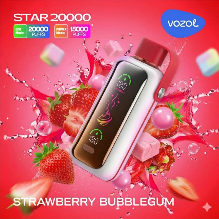 VOZOL STAR 20k – Strawberry Bubble Gum