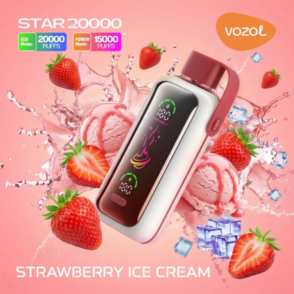 Vozol-Vape-Star-20000-Strawberry-Ice-Cream-1 Vozol Vape Star 20000