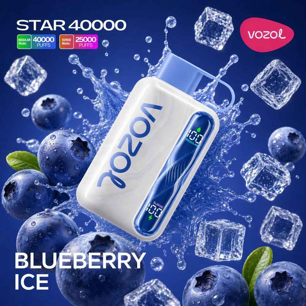 Vozol Star 40k - Blueberry Ice