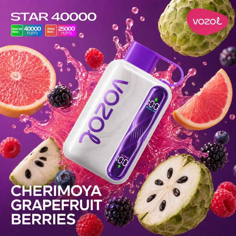 Vozol Star 40k - Cherimoya Grapefruit Berries