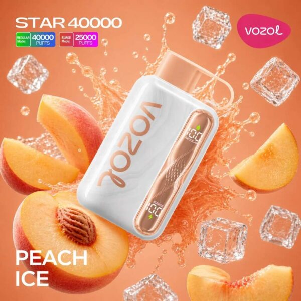 Vozol-Vape-Star-40000-Peach-Ice Vozol Vape Star 40000 - Peach Ice