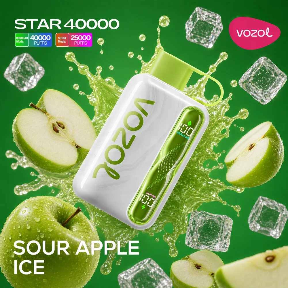 Vozol Star 40k - Sour Apple Ice