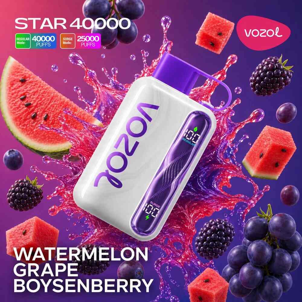 Vozol Star 40k - Watermelon Grape Boysenberry