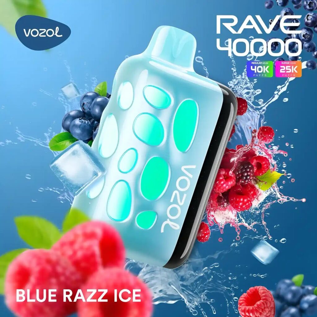 Vozol Rave 40k - Blue Razz Ice