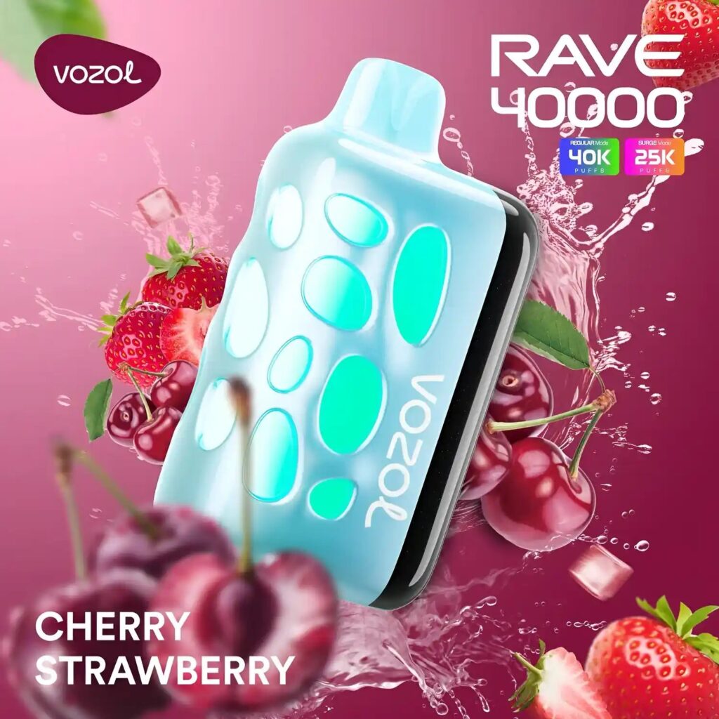 Vozol Rave 40k - Cherry Strawberry