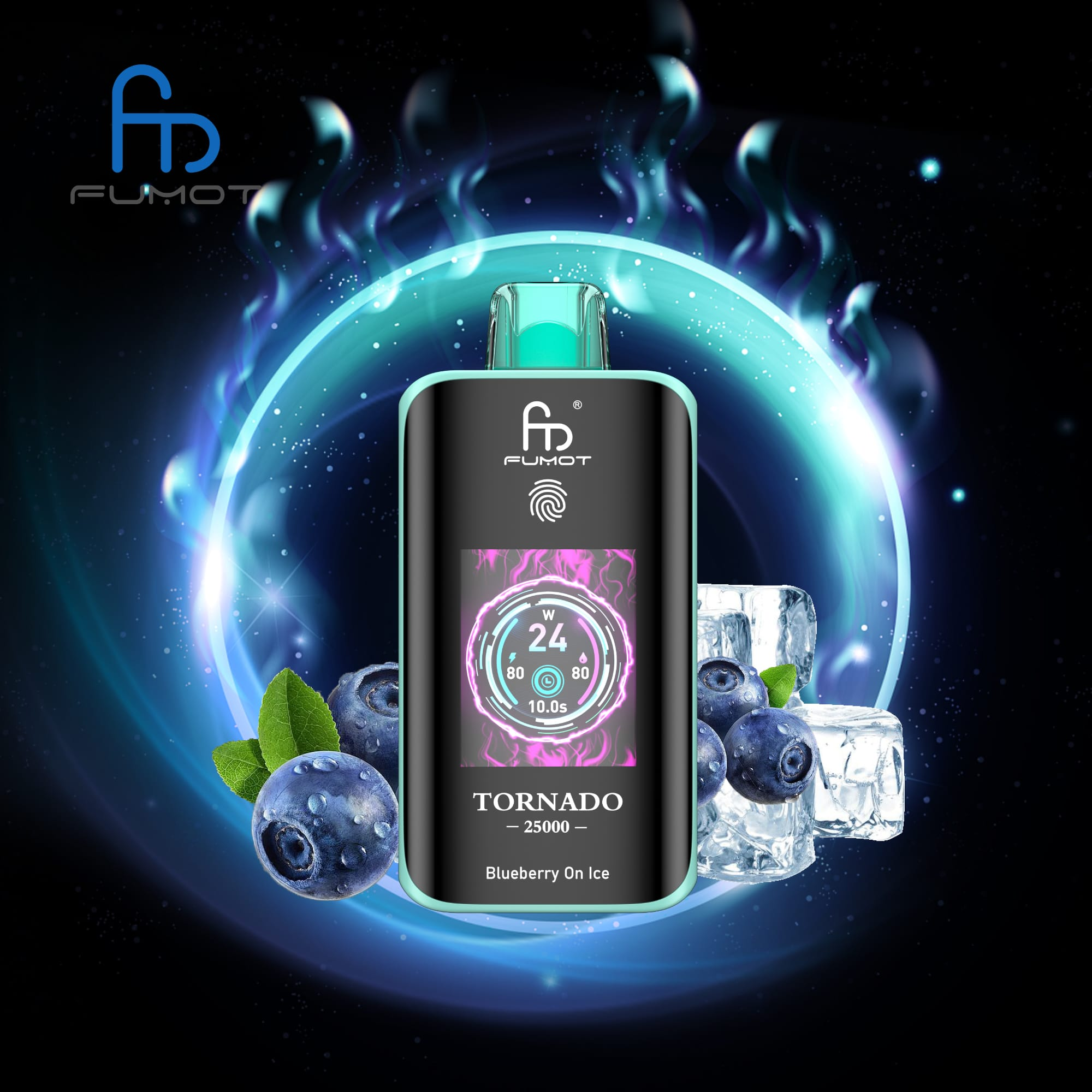22d69e75-974b-4b54-8d7d-a1ca056f6adc Fumot Tornado 25k - Blueberry On Ice